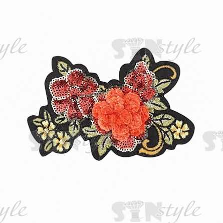 Аппликация пришивная, размер 130х85 мм фото 4