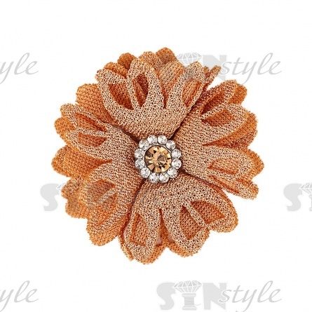 Цветочки декоративные, цвет капучино, размер 40 мм,  фото 1