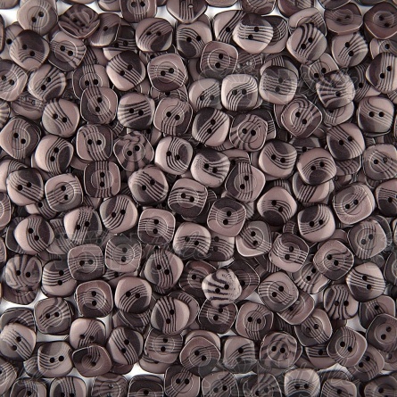 Пуговица пластиковая на два прокола, размер 20L, цвет №5 (темно-серый) фото 3