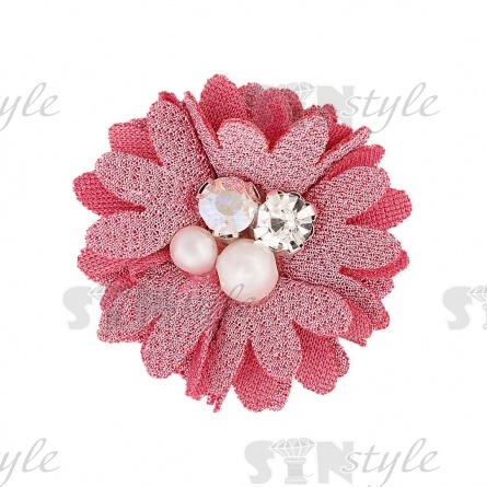 Цветочки декоративные, цвет грязно-розовый, размер 40 мм,  фото 1