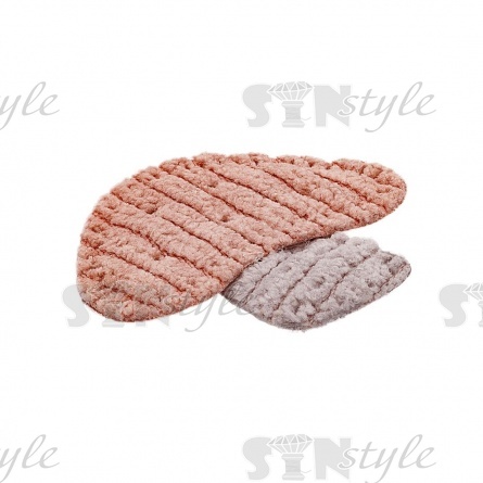 Аппликация 3D "Грибок", цвет грязно-розовый +серый, размер 35х33 мм фото 2