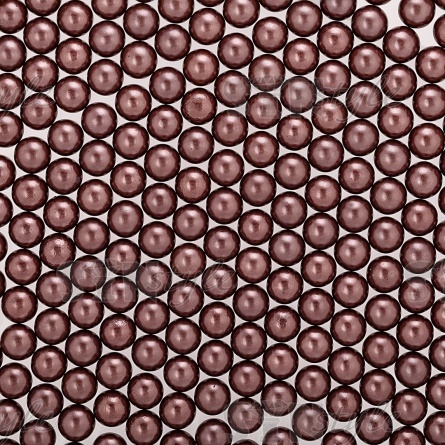 Бусины под жемчуг прибивные, размер 5 мм, цвет шоколад, вес 500 г  фото 1