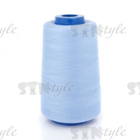 Нитки полиэстер 40/2, цвет №540 (голубой), 5000Y фото 1