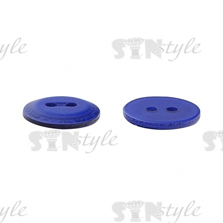 Пуговица пластиковая на два прокола, 20L, цвет электрик фото 3