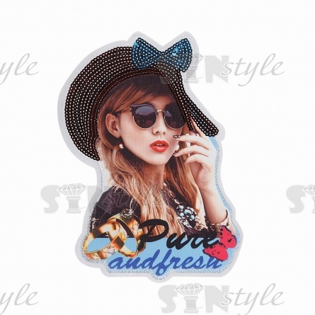 Аппликация текстильная пришивная, размер 185х275 мм фото 1