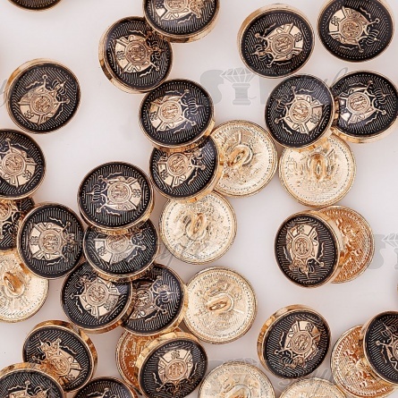 Пуговица металлическая 28L фото 4