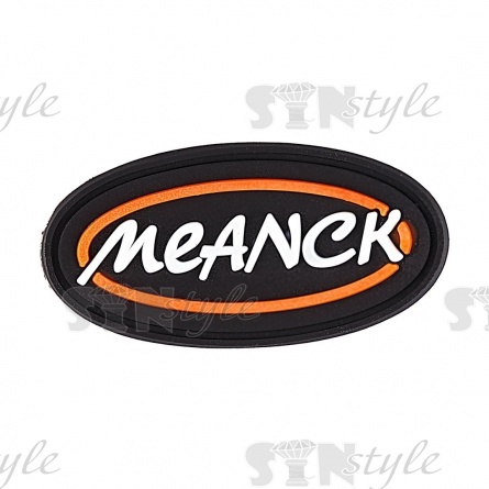 Аппликация пришивная ПВХ, размер 45x22 мм, цвет красный фото 1