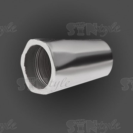 Концевик пластиковый, цвет никель, диаметр 9 мм фото 2