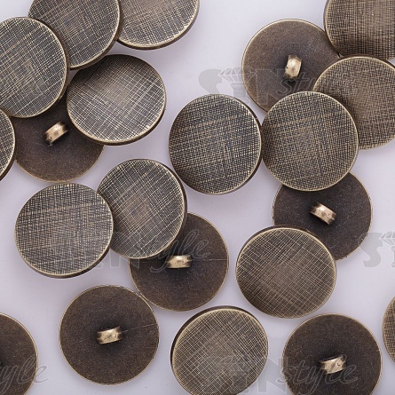 Пуговица пластиковая на ножке, размер 40L, цвет бронзовый фото 3