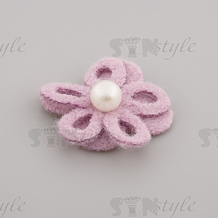 Цветочки декоративные, цвет сиреневый, размер 25 мм,  фото 2