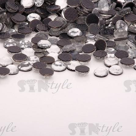 Стразы термоклеевые акриловые SS16, цвет белый прозрачный 500гр/уп  фото 1