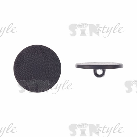 Пуговица пластиковая на ножке, 48L, черная фото 1