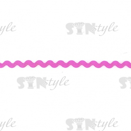 Декоративная тесьма вьюнок, ширина 8 мм, намотка 25 метров, цвет розовый (№03) фото 2