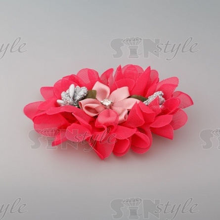 Цветочки декоративные, цвет красный, размер 90х75 мм,  фото 2