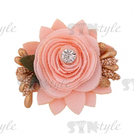 Цветочки декоративные, цвет бежевый, размер 50 мм,  фото 1