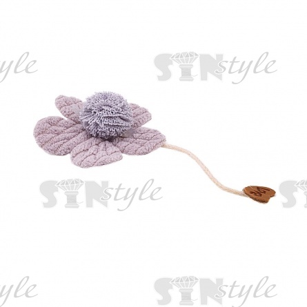 Аппликация 3D "Цветочек", цвет серый, размер 38 мм фото 2