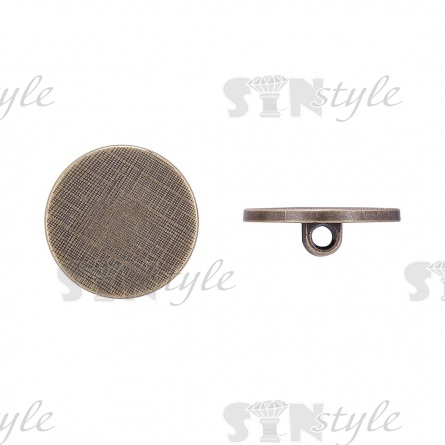 Пуговица пластиковая на ножке, размер 40L, цвет бронзовый фото 1