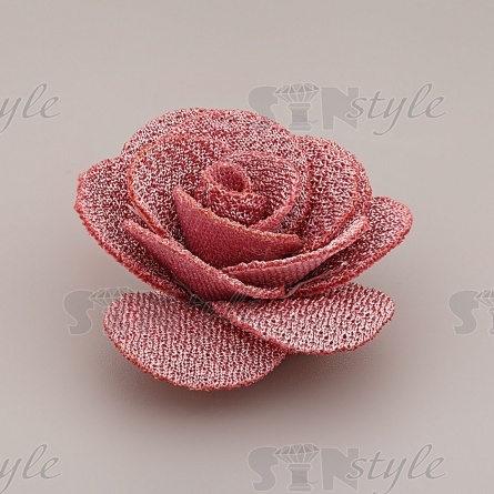 Цветочки декоративные, цвет пурпурный, размер 40 мм,  фото 2