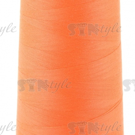 Нитки полиэстер 40/2, цвет №1135 (светло-оранжевый), 5000Y фото 2