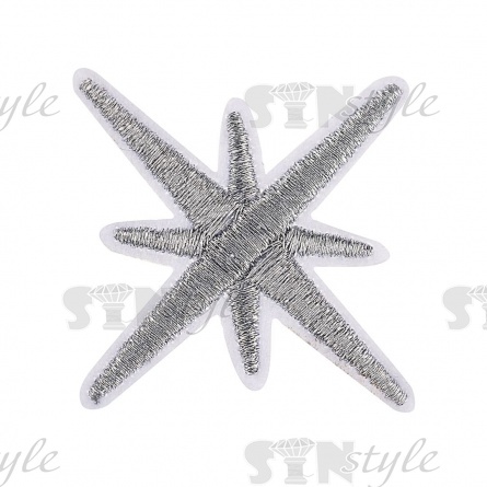 Термоаппликация "Звезда", размер 50х48 мм фото 1