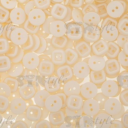 Пуговица пластиковая на два прокола, 20L, цвет шампань фото 3