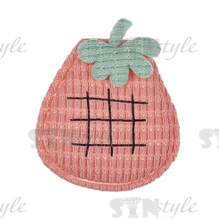 Аппликация 3D "Груша", цвет грязно-розовый, размер 35х45 мм фото 1