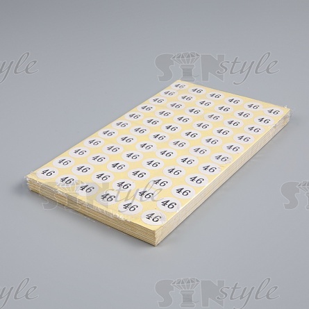 Размерник клеевой, размер 46, лист 66 шт, уп 50 лист фото 1