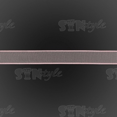 Декоративная лента капроновая, ширина 25 мм, намотка 25 ярдов, цвет розовый  фото 3