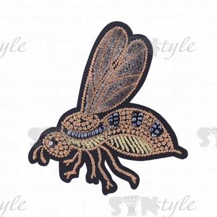 Аппликации  с элементами из бисера, размер 7х8 см фото 1