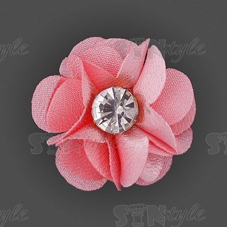 Цветочки декоративные, цвет розовый, размер 35 мм,  фото 1