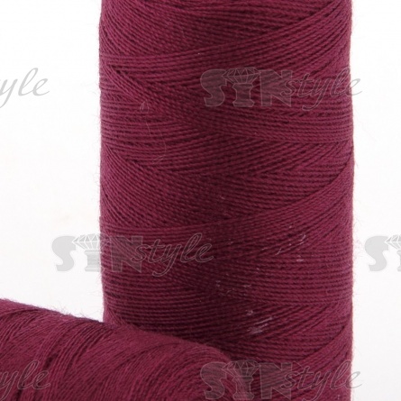Нитки полиэстер 40/2, цвет №173 (бордовый), катушка 400Y фото 2