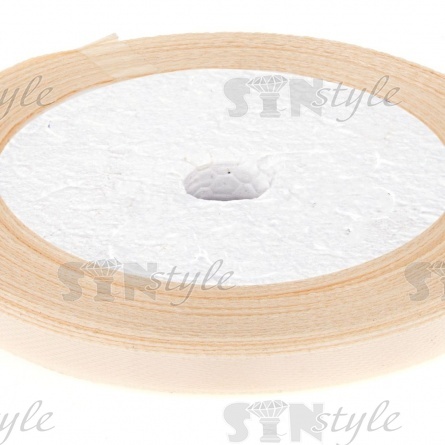 Декоративная лента атласная, ширина 6 мм, намотка 25 ярдов, цвет светлая мята (№172) фото 2