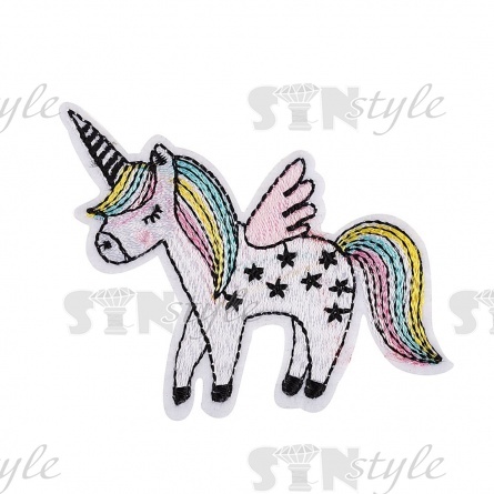 Термоаппликация "Единорог", размер 70х57 мм фото 1