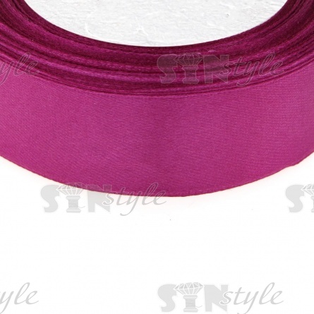 Лента атласная, ширина 25 мм, намотка 25 ярдов, цвет фиолетовый (№029) фото 2