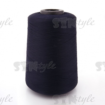 Нитки полиэстер 150D/1, цвет №322 (темно-темно-синий), 450 гр  фото 1