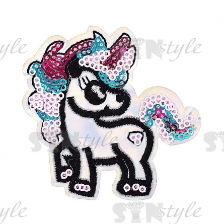 Термоаппликация "Лошадка", размер 70х70 мм фото 3