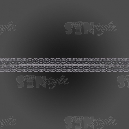 Кружево на сетке, ширина 45 мм, цвет серый (№13), намотка 300 ярдов фото 3