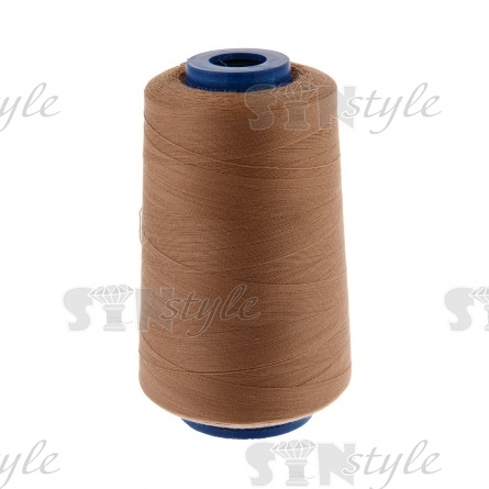 Нитки полиэстер 40/2. цвет №1702 (темно-бежевый), 5000Y фото 1