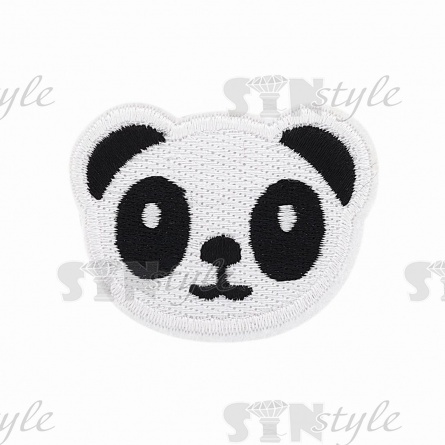 Термоаппликация "Панда", размер 55х43 мм фото 1