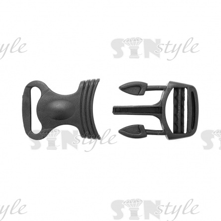 Пряжка Фастекс, внутренний размер, 25 мм, цвет черный фото 1