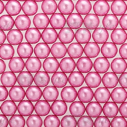 Бусины пластиковые под жемчуг, размер 5 мм, цвет сиреневый, вес 500 г  фото 2