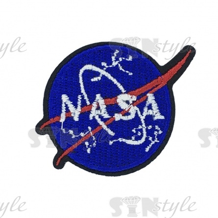 Термоаппликация "Nasa", размер 63 мм х 47 мм фото 1