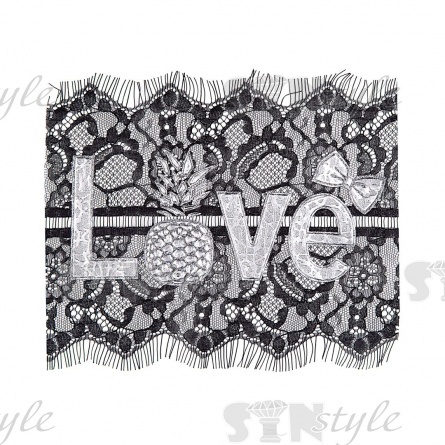 Аппликация кружевная пришивная, размер 230х200 мм фото 1