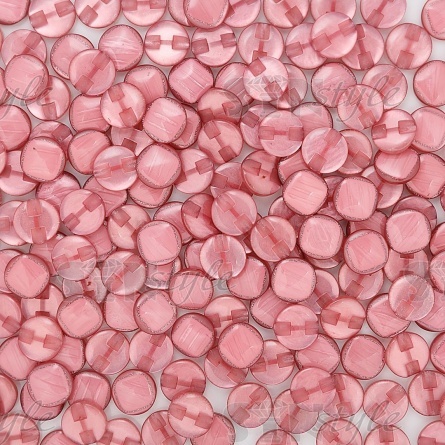 Пуговица пластиковая на полуножке, цвет грязно-розовый, размер 24L фото 4