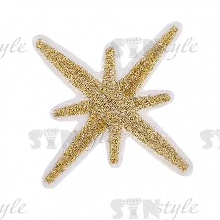 Термоаппликация "Звезда", размер 50х48 мм фото 1