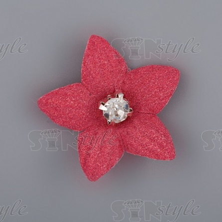 Цветочки декоративные, цвет бордо, размер 23 мм,  фото 1