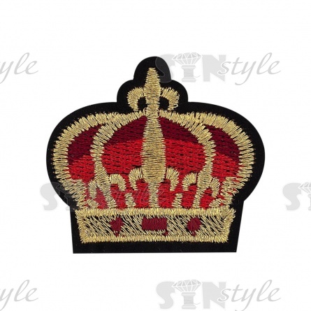 Термоаппликация текстильная, синтетическая, размер 46х42 мм фото 1