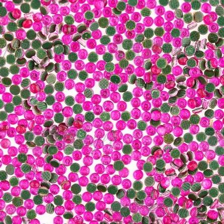 Стразы термоклеевые акриловые SS10, цвет фуксия, 500 гр/уп фото 2