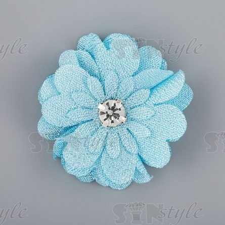 Цветочки декоративные, цвет синий, размер 40 мм,  фото 1