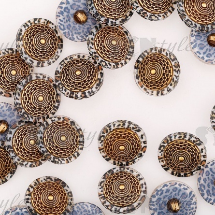 Пуговица пластиковая на ножке, размер 28L фото 3